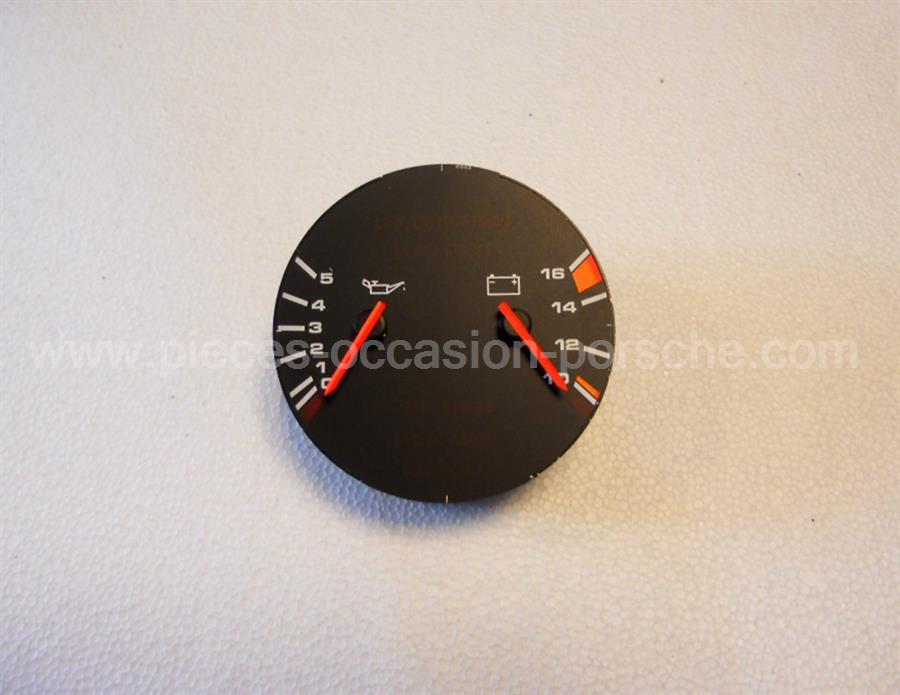 Instrument indicateur voltmètre et huile Porsche 928